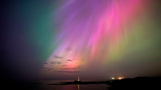 Geomagnetic storm triggers aurora borealis across the globe [upl. by Suirtemid]