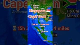 the most interesting flight ever Singapore to Cape Town shortsfeed ytshortsindia travel [upl. by Matthiew]