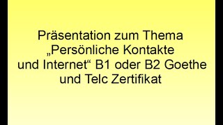 Präsentation B1B2🇩🇪🇩🇪 goethezertifikatb1 goethelesenhoren [upl. by Thrasher]