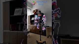 Human Size 3D Hologram LED FAN Display Wall 3ddisplay hologram fyp [upl. by Eleni]