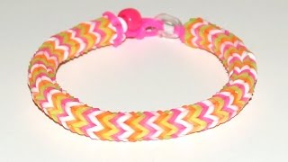 Loom Bandz Anleitung Deutsch quadrafish Armband [upl. by Notecnirp]