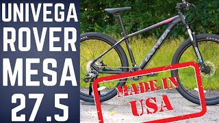 Made in the USA Univega Rover Mesa 275 Mountain Bike Feature Review and Weight [upl. by Nahtnhoj667]