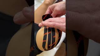 Kinesiotaping of the knee combined with cold therapy  a smart way how to reduce pain and swelling [upl. by Rockie]