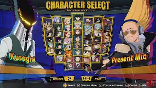 My Hero Ones Justice 2  All Characters  DLC Kurogiri Updated [upl. by Naoma]