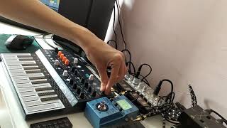 Making a Track with Arturia Microfreak Korg Volca Kick Zoom MS70cdr and Ableton Push [upl. by Minny]