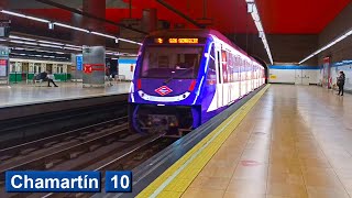 Chamartín L10  Metro de Madrid  Serie 7000 [upl. by Anum]