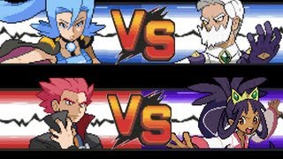 Pokemon Lance amp Clair VS Iris amp Drayden [upl. by Cannice]