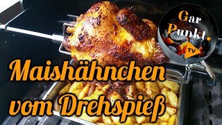 Maishähnchen vom Drehspieß auf dem Broil King Baron 490  GarPunktTV 38  Grill BBQ Rezept [upl. by Anatolio]