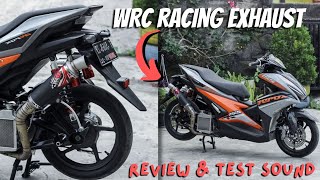 UNBOXING amp CEK SOUND KNALPOT WRC RACING EXHAUST BUAT AEROX [upl. by Darrel]