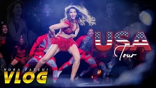 Nora Fatehi  USA Tour Vlog [upl. by Ylsew]