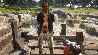 Red Dead Redemption 2  Torturing and Brutally Killing Micah Bell 5 [upl. by Enuahs893]