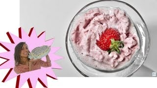 Gelato Alla Fragola per Diabetici Gelato Senza Zucchero  Le Ricette di Alice [upl. by Esiom]