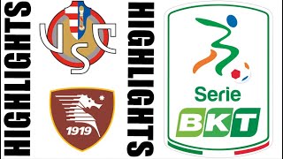 Cremonese vs Salernitana 21 Highlights  LEGA B 202425 [upl. by Enicul]