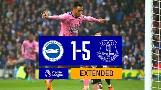 EXTENDED HIGHLIGHTS BRIGHTON 15 EVERTON [upl. by Ayinat]