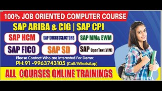 SAP ARIBA DEMO CLASS [upl. by Akena208]