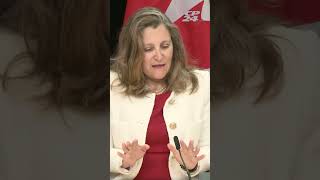 Freeland responds to PHO mistake in carbon tax calculations [upl. by Isola]