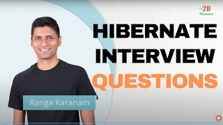 Hibernate Interview Questions [upl. by Emoreg807]