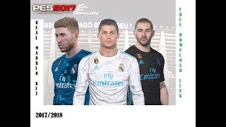 PES 2017 REAL MADRID Kit 20172018 [upl. by Gerius]