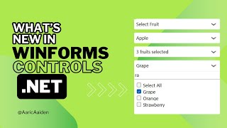 How to Create Multiselect Dropdown With Checkbox  C WinForms [upl. by Carpet]