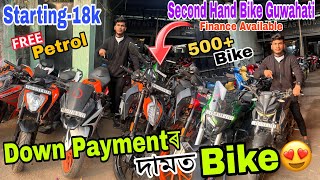 Second Hand Bike Market in Guwahati₹15kKtmMt15R15Used Bike GuwahatiSehera Beya LoraLow price [upl. by Vick577]