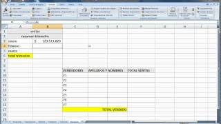 como hacer un resumen en excel 2007mp4 [upl. by Slosberg]