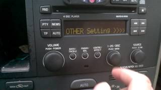 Volvo S60 V70 Hidden menu HU803 Audio Unit 20012004 [upl. by Norym390]