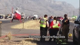 Two hurt in crash near Tularosa [upl. by Ardnasela]