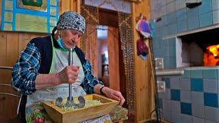 BURANOVSKIE BABUSHKI prepare forgotten UDMURT dishes in a Russian wood oven Buranovo UDMURTIA [upl. by Ahcirt]