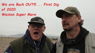 Detecting Somerset First Dig Of 2020 Weston Super Mare Beach [upl. by Zurkow]