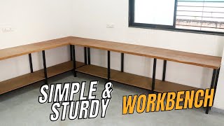 Workshop Build  DIY Simple amp Strong Workbench [upl. by Vivl]