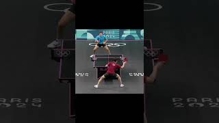 Masterclass from best defender Panagiotis Gionis paris2024 worldtabletennis wtt tabletennis tt [upl. by Gothar]