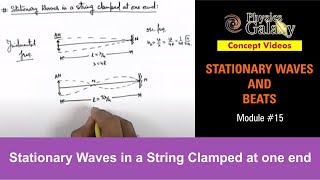 Class 11 Physics  Stationary Waves And Beats  15 Waves in a String Clamped at one end JEE amp NEET [upl. by Debbie]