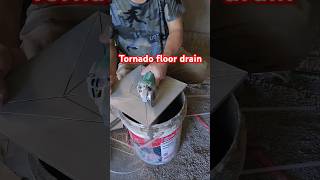 Tornado floor drain construction tileinstallation homedecoration tiles homeimprovement [upl. by Lednar]