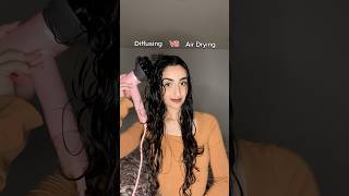 Diffusing VS Air drying wavyhairtips haircare hairtok [upl. by Blandina]