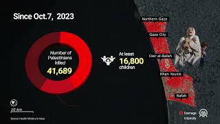 📍 Israels attacks on Gaza continue for 362 days [upl. by Ruamaj]