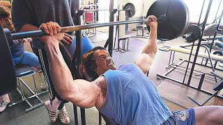 ARNOLD SCHWARZENEGGER CHEST WORKOUT [upl. by Berri]