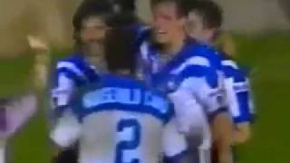 Jonathan Davies Try 1991 Rd 12 Canterbury Bulldogs v North Sydney Bears [upl. by Publias987]