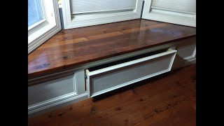 Build a bay window bench seat with hidden storage [upl. by Jim]