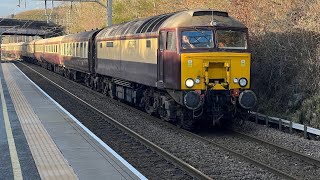 57313 “Scarborough Castle” and 57601 “Windsor Castle” departure from Apperley Bridge inc a 333 [upl. by Batsheva874]