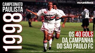 SÃO PAULO FC CAMPEÃO PAULISTA 1998  Todos os gols [upl. by Sidoeht174]