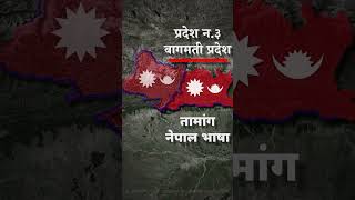 सबै प्रदेशको अधिकारिक भाषाहरु  Official language of all provinces of nepal facts youtubeshorts [upl. by Ahsinned847]