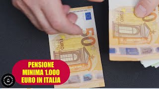 Pensione minima a 1000 € in Italia per chi e come [upl. by Nance606]