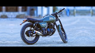 Suzuki Gs 150 Modified  episode 02 caferacer modification Royalenfield harleydavids [upl. by Hilel559]