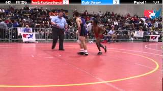 FILAJRFS 60 KG  13225 lbs Renaldo RodriguezSpencer Buffalo vs Cody Brewer Oklahoma Elite [upl. by Ydnab]