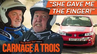 Clarkson Hammond and May Race An Angry French Woman  The Grand Tour Carnage A Trois [upl. by Oregolac354]