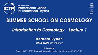 Barbara Ryden Introduction to Cosmology  Lecture 1 [upl. by Pacian]