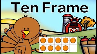 Thanksgiving Ten Frame Subitizing Math Brain Break [upl. by Vi458]