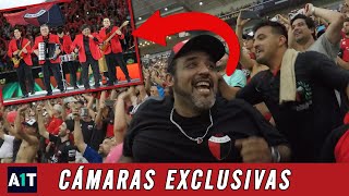 La FIESTA de LOS PALMERAS y la HINCHADA DE COLÓN en la SUDAMERICANA ⚫🔴 [upl. by Schwerin411]