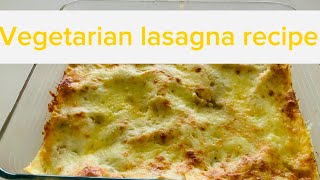 Vegetarian Lasagna Recipe…lhealth cooking [upl. by Sirk520]