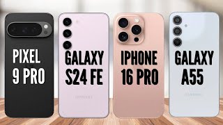 Google Pixel 9 Pro vs Samsung S24 Fe vs iPhone 16 Pro vs Samsung A55  Kemono Tech [upl. by Etnasa]